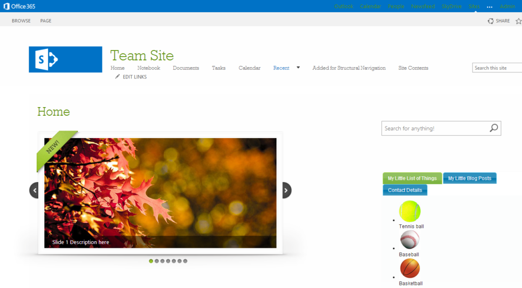 SharePoint image slider web part